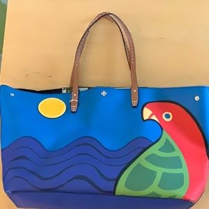 Tory Burch Parrot Tote Bag